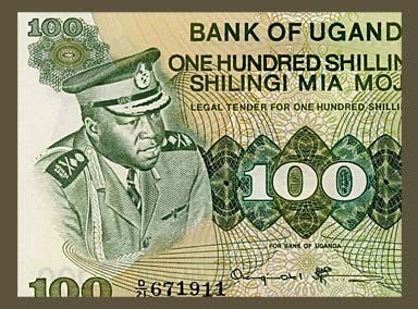 100 SHILLINGS Note UGANDA 1973 Dictator IDI AMIN   UNC  