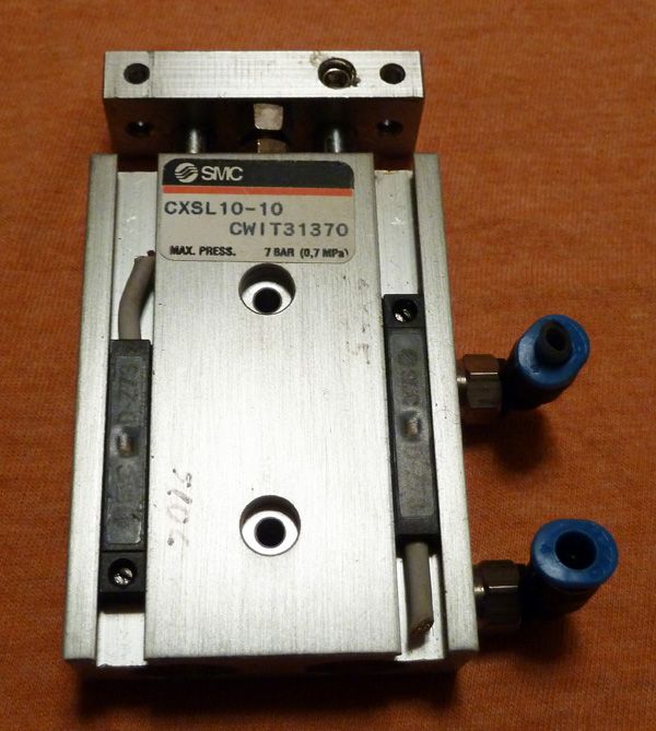 SMC CXSL10 10 DUAL ROD PNEUMATIC AIR CYLINDER  