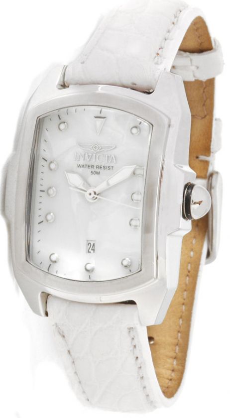 Invicta 0010 Baby Lupah Quartz Crocodile Strap Womens Watch