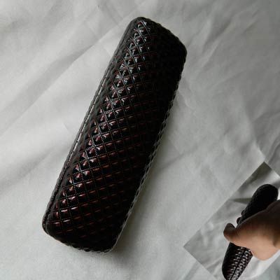 Glossy PU Leather Eyeglasses Eyewear Glasses Hard Case  