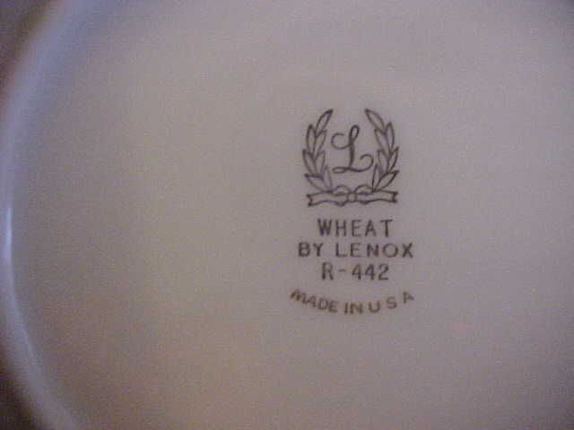 Wheat by Lenox R442 Bread & Butter Plate Made in USA  