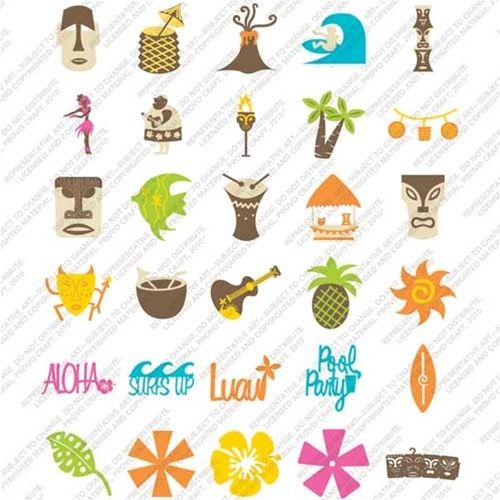 Cricut Cartridge Luau 2011 Limited Ed, Hawaiian Party  