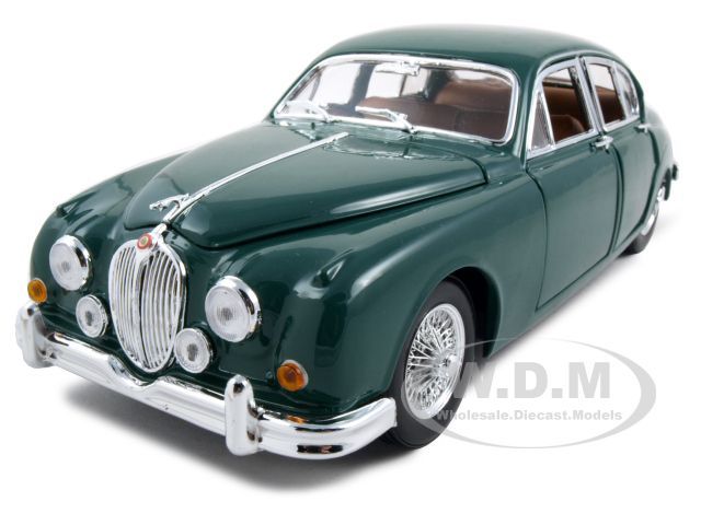 1959 JAGUAR MARK II GREEN 118 DIECAST MODEL CAR  