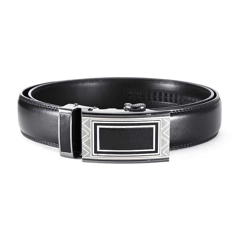   Rockwell Plate Buckle Leather Belt ZDK 021 Black New Mens Boys #171411