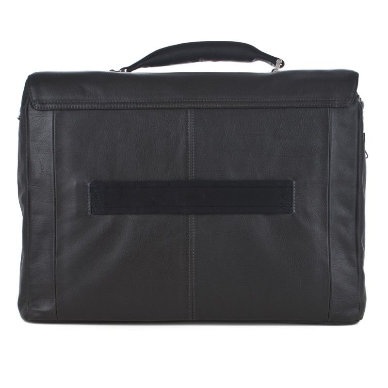 PIQUADRO VIBE Briefcase PC Bag Leather Black CA1044VI/N New ITALIAN 