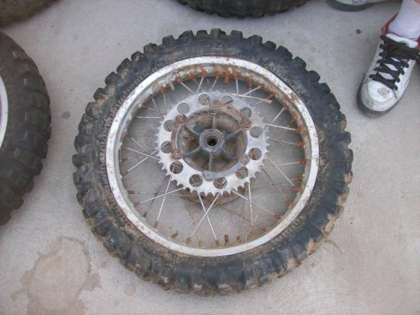 1974 YAMAHA YZ250 YZ 250 REAR WHEEL MX 400 # 483 #7  