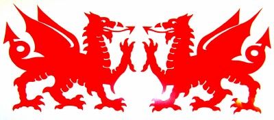 WELSH DRAGON CAR DECAL,STICKER,WINDOW GRAPHIC,WALES  