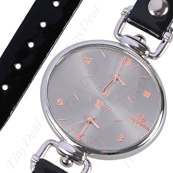 Quartz Watch with Dual Time Zone for Girl Women W5 1337  