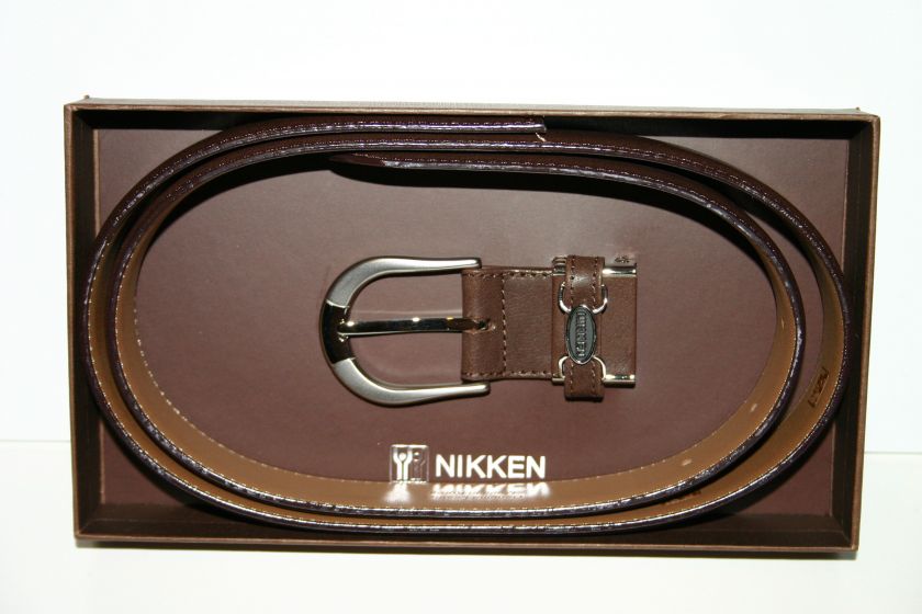 NIKKEN MAGNETIC DRESS BELT NEW IN BOX Brn Medium #1492  