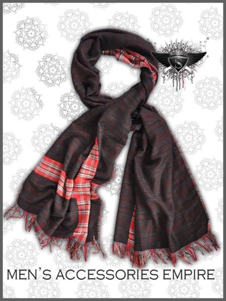   Side Grid Warm Punk Fashion Shawl Scarf Wrap Youthful Manly  