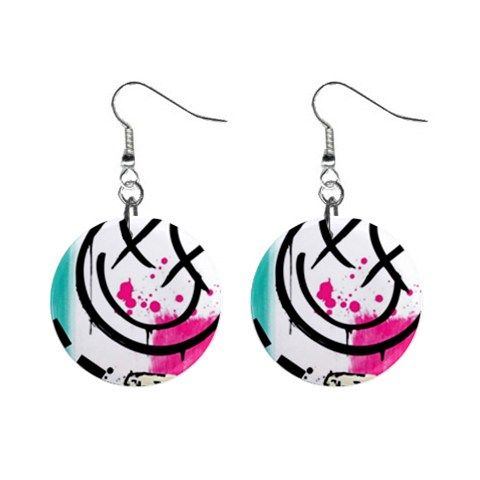 182 Blink Blink 1 Button Earrings Woman Fashion Gif  