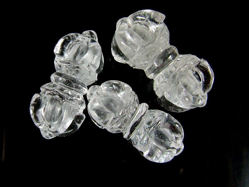 ITEM NAME YNA 93 Rock Crystal Vajra Phurba Pestle Amulet Pendant