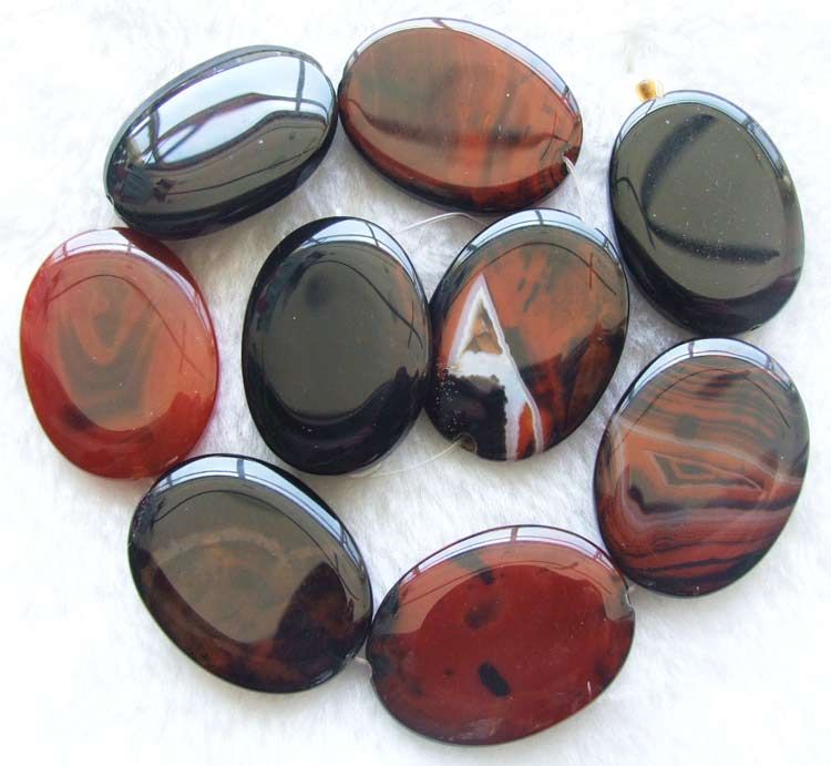 30x40mm Dream Agate Flat Oval Beads 14inchs  