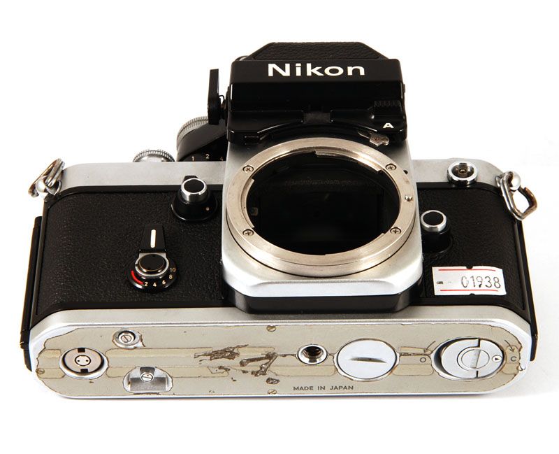 EX* Nikon F2 A F2A 35mm film SLR Camera body in silver  