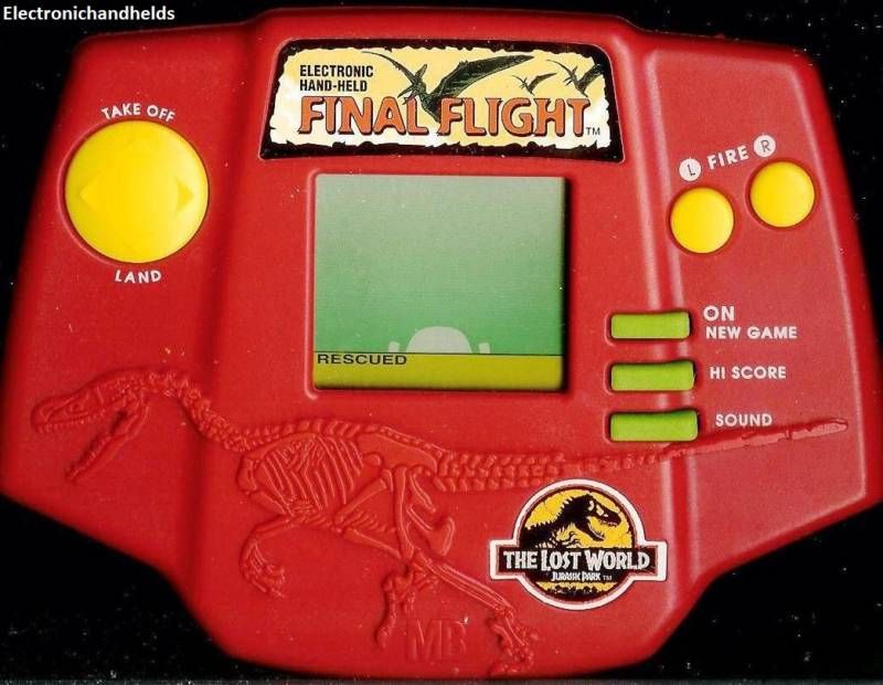 FINAL FLIGHT JURASSIC PARK LOST WORLD electronic handheld game. Fully 