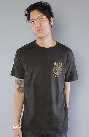 Obey The Deadly Venom Crystal Tie Dye Tee Graphite  