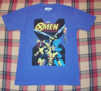 vintage style X MEN FIRST CLASS t shirt NEW MARVEL COMICS Spiderman 