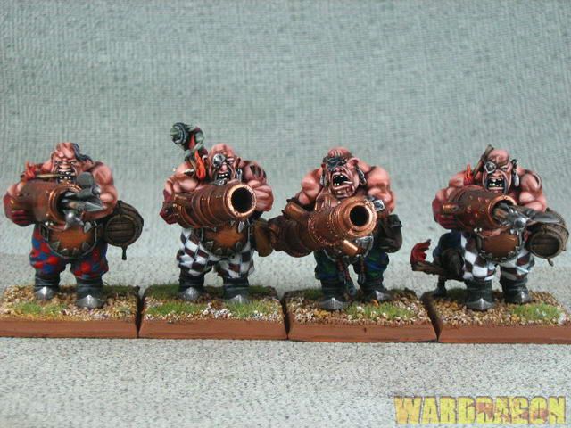 25mm Warhammer WDS painted Ogre Kingdoms Leadbelchers a25  