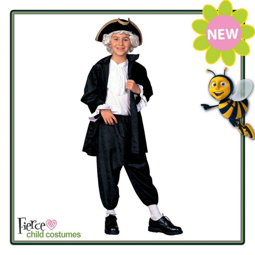 CHILD JOHN ADAMS COLONIAL PATRIOTIC US HISTORY COSTUME  