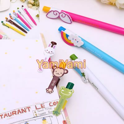 3x School Office Plastic Ball Point Writing Pen Kids  