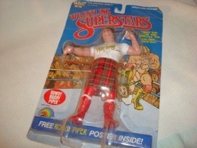 WWF LJN 80s Wrestling Figure ROWDY RODDY PIPER & KILT FIGURE MOC 