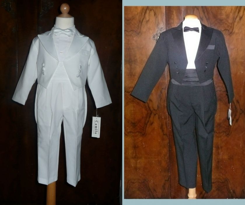 Tuxedo Suit With Tails Toddler & Boys Size from 2T to 7  