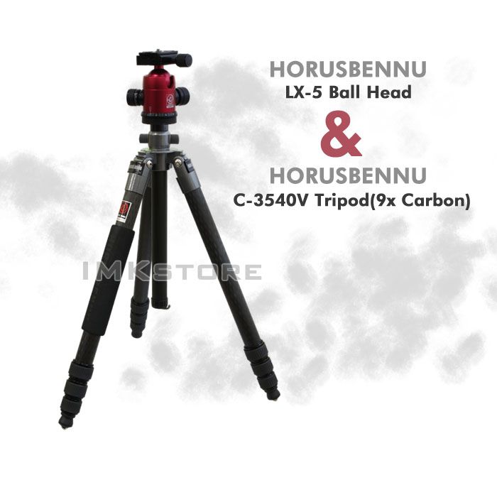 NEW HorusBennu 9x Carbon Fiber Camera Tripod C 3540V (65) w/ Ball 