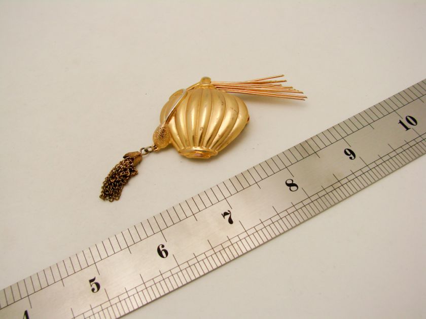 Vintage Art Deco Perfume Bottle Pin Unique Estate  