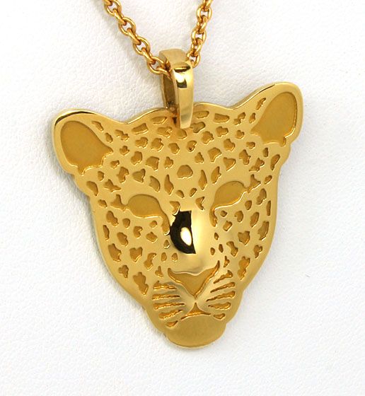   CARRERA 18K GOLD PANTHER PENDANT NECKLACE NWT BOX & CERT RETAIL $3625