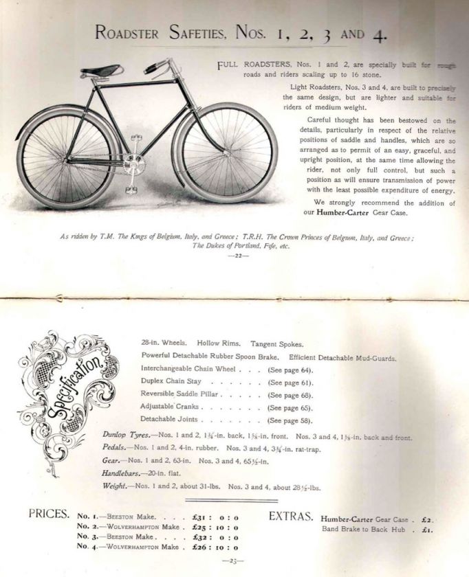   and the more expensive Beeston and Wolverhampton made machines, below