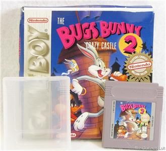 Nintendo Game Boy BUGS BUNNY Crazy Castle 2 w Plastic Case and Box 