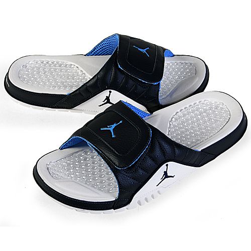 NIKE JORDAN HYDRO V PREMIER MENS Size 9 Obsidian Sandals Slides 