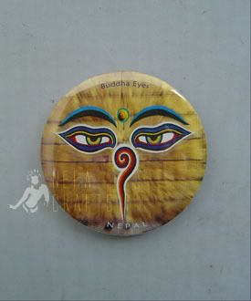 Buddha Eyes of Wisdom Boudhnath Refrigerator Magnet  