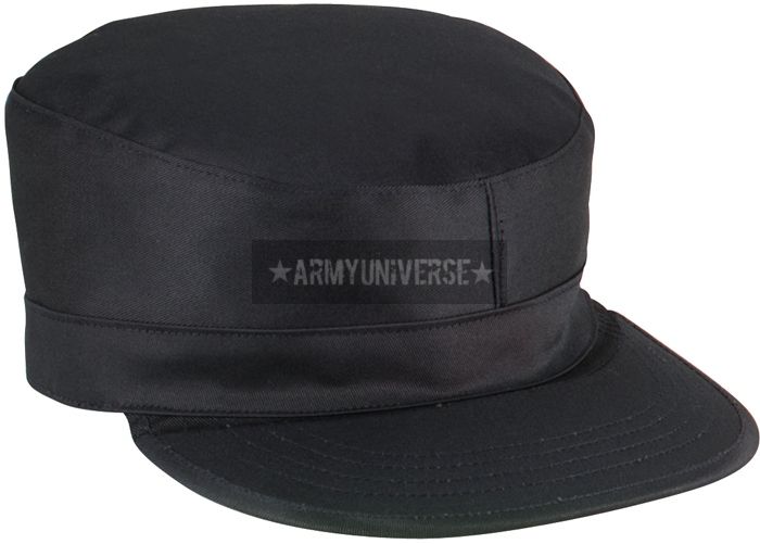 Black Army Ranger Map Pocket Military Patrol Fatigue Cap  