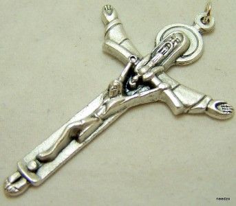 Jesus Crucifix Pectoral Cross W/Dove And God Halo NR  