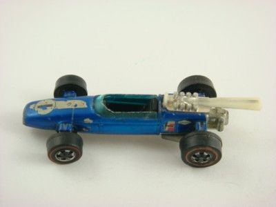 1969 Hot Wheels   BRABHAM REPCO F1   Redline   Blue   #6264  