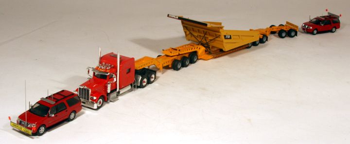 Custom Built Heavy Haul Dennis Aust 80T Lowboy, CCM Cat 777D Ld Pete 