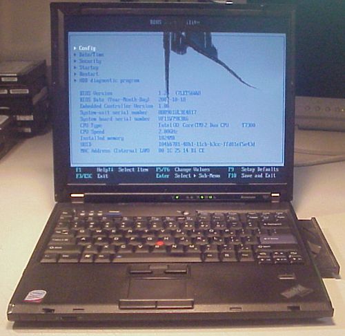 LENOVO THINKPAD T61 TYPE 8889 01U CORE 2 DUO 2.0GHZ/1GBRAM/WIFI/L3 