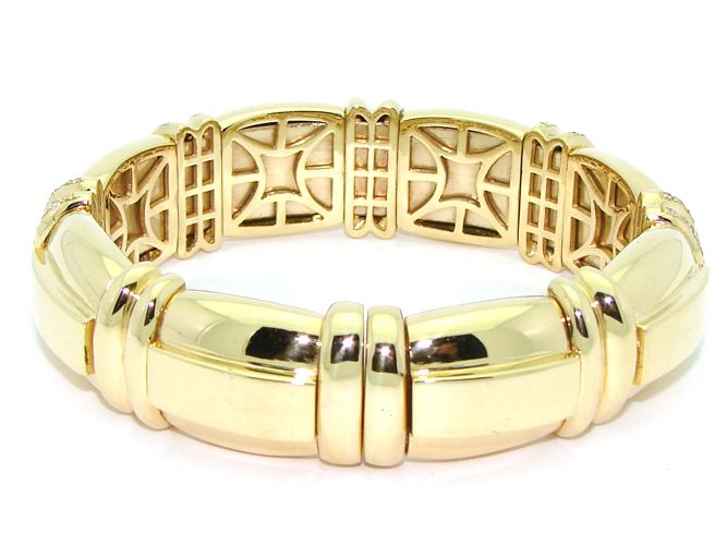 Bvlgari Bulgari 18kt Gold 8ct Sapphire Diamond Bracelet  