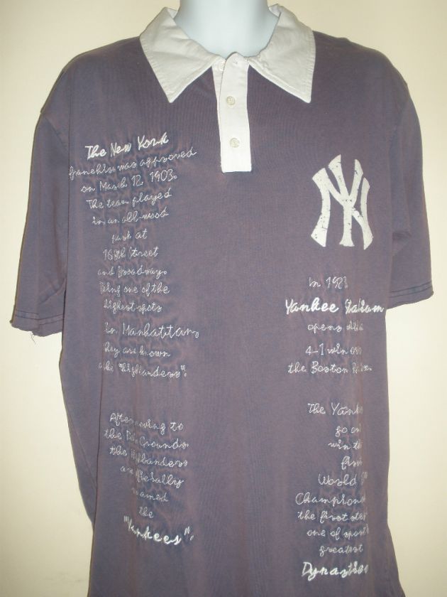 NWT RED JACKET NEW YORK YANKEES POLO T SHIRT SZ 6 (XXL)  