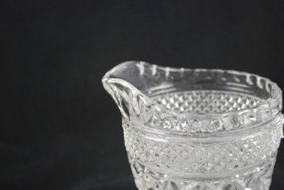 Anchor Hocking Crystal Wexford Creamer  