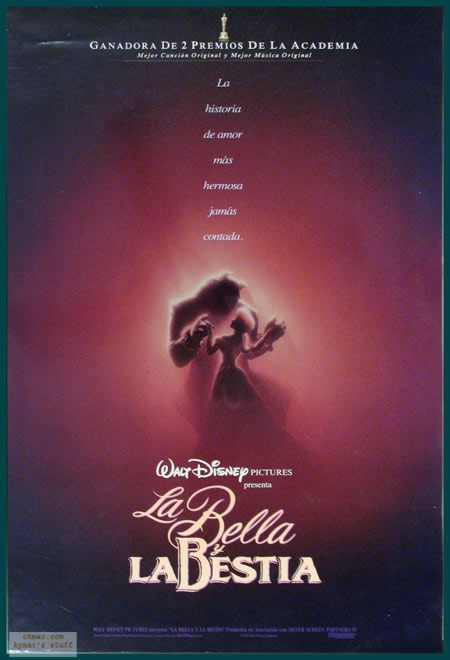 BEAUTY AND THE BEAST Orig Movie Poster Disney  