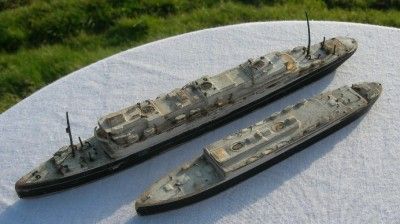   LINE RMS MAJESTIC GEORGIC BASSETT LOWKE WATERLINE MODEL SHIPS  