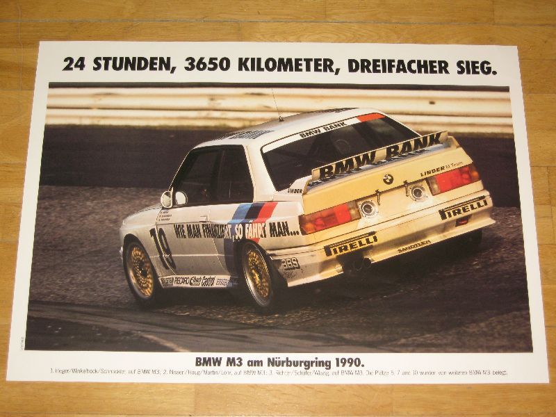 Take a look for my different BMW poster auctions. Buy more and 