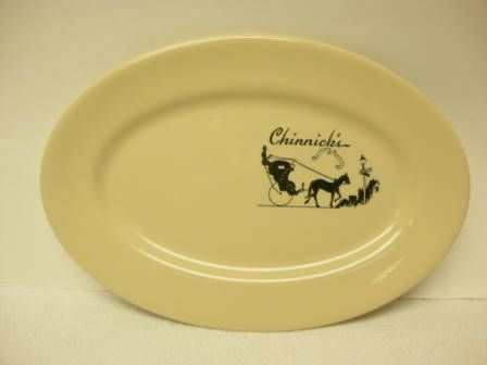 Vintage Restaurant China Inca Ware Shenango Chinnicks Billiards 