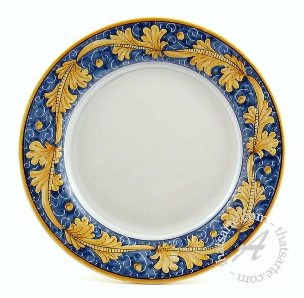 Set of 4 Handmade Dinner Plates   Rampini Gubbio Italy  