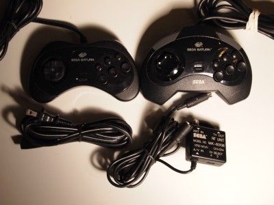   CONSOLE SYSTEM WITH CONTROLLERS, CABLES & VIRTUA FIGHTER 2 GAME  