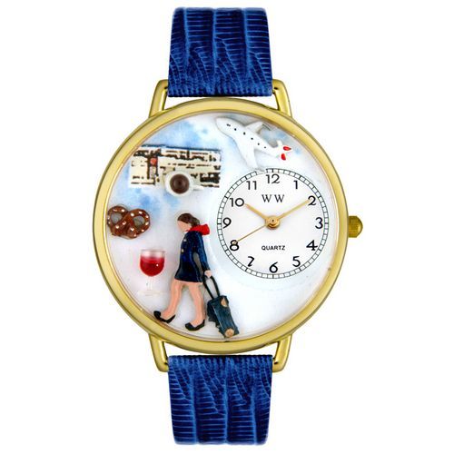 Flight Attendant Watch Gold Airline Airplane C Fun Unig  