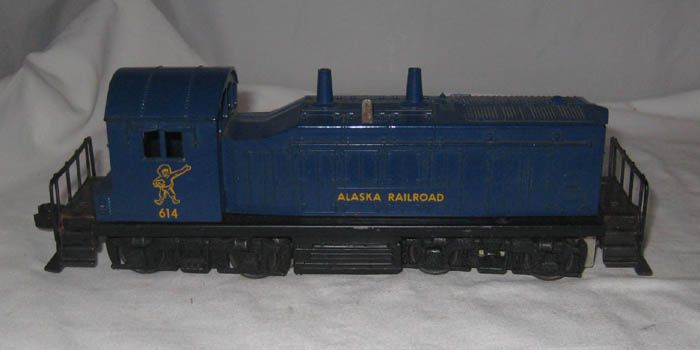 LIONEL BLUE 614 LOCOMOTIVE ENGINE ALASKA RAILROAD  