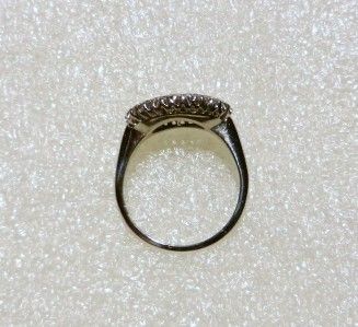 14K WG VINTAGE DIAMOND PRINCESS RING   SIZE 8   LB1804  